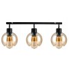 Szklana lampa sufitowa LED LOFT 3xE27 — kolor bursztynowy