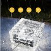 52312 2 led solarni prijezdova lampa ice cube 10x10 tepla barva