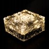 52312 4 led solarni prijezdova lampa ice cube 10x10 tepla barva