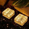 52309 4 led solarni prijezdova lampa ice cube 7x7 neutralni barva