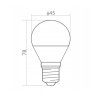 52450 led zarovka e27 g45 3w 270lm neutralni barva