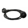 52471 1 prodluzovaci kabel 1 5m s uzemnenim 1 zasuvka cerny 3 1 mm2 13a 2000w