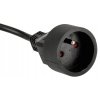 52471 2 prodluzovaci kabel 1 5m s uzemnenim 1 zasuvka cerny 3 1 mm2 13a 2000w