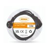 52471 4 prodluzovaci kabel 1 5m s uzemnenim 1 zasuvka cerny 3 1 mm2 13a 2000w