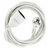 52474 prodluzovaci kabel 3m s uzemnenim 1 zasuvka bila 3 1 5 mm2 16a 2500w