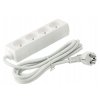 52489 2 prodluzovaci kabel 3m s uzemnenim 4 zasuvky bily 3 1 5 mm2 16a 3680w