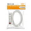 52552 3 prodluzovaci kabel 10m s uzemnenim 4 zasuvky bily 3 1 5 mm2 3680 w