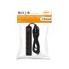 52558 1 prodluzovaci kabel 3m s uzemnenim 5 zasuvek cerny 3 1 5 mm2 3680 w
