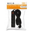 52549 1 prodluzovaci kabel 5m s uzemnenim 4 zasuvky cerny 3 1 5 mm2 3680 w