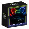 53263 hexagon rgb 180w led lampa pro osvetleni panelu dilna domacnost aplikace pro dalkove ovladani