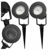 53002 2x led zahradni lampa bodove svetlo gu10 ip65 cerna