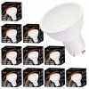 53446 1 sada 10x gu10 led zarovek 10w tepla bila