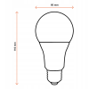 53488 2 sada 10x led zarovka e27 a60 15w 1200lm 3000k tepla bila