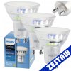 SADA 3x žárovka Philips GU10 4,9W 550lm 112lm/W 6500K EyeComfort CorePro