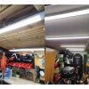 Sada 4 LED lamp do garáže a dílny 18W 60cm 4500K denní světlo 230V