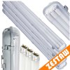 SADA 4 LED garážových lamp, 120cm prémiové hermetické svítidlo + LED trubice