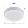 LED stropní svítidlo pro přisazenou montáž 12W 1320lm 4000K neutrální bílá kruh