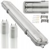 SADA 2x Hermetické svítidlo 120cm lampa + CW LED trubice