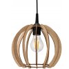 DŘEVĚNÁ STROPNÍ ZÁVĚSNÁ LAMPA 1xE27 LED + KLIP Vysoce kvalitní