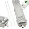 Hermetické LED svítidlo 60 cm + 2 LED trubice - neutrální bílá