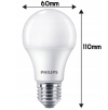 54337 1 led zarovka e27 philips 8w 806lm 4000k neutralni bila