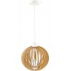 Dřevěná hustá koule závěsná stropní lampa