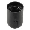 Objímka E27 z plastu se závitem, černá, hladká, patice E27