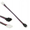 Konektor RGB LED pásku - klips-kabel-zásuvka 12V konektor pro připojení pásků
