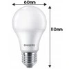 SADA 10 LED žárovek E27 8W 806lm PHILIPS teplá bílá 2700K A60