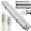 Hermetické LED svítidlo 120 cm + 2x LED trubice neutrální bílá