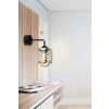 Skleněná nástěnná lampa LED nad zrcadlem E27 LOFT