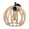 LED nástěnné svítidlo 1x E27 LOFT edison dřevěná koule