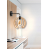 55507 led nastenne svitidlo 1x e27 loft edison drevena koule