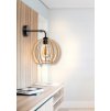 LED nástěnné svítidlo 1x E27 LOFT edison dřevěná koule