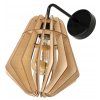 55516 led nastenne svitidlo 1x e27 loft edison drevene
