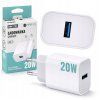 55873 nabijecka cube fast usb a bila sitova 20w pro napajeni telefonu