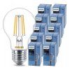 10x LED žárovka E27 s vláknem 7W 60W 806lm 2700k teplá bílá