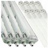 SADA 4x hermetických LED svítidel 120 cm + SADA trubice s reflektorem