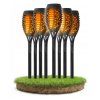 8x solární LED svítilna s efektem OHNĚ PLAMENE IP44 do zahrady