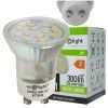 LED žárovka GU11 3W GU10 35mm teplá bílá 3000k sklo
