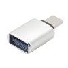 USB-C USB-A stříbrný mini adaptér pro nabíječku notebooku střídavý proud