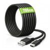 2m síťový kabel USB-A - USB-C 20W černý pro nabíjení a přenos dat