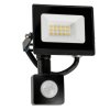 LED reflektor IP65 - 10W - 900lm s pohybovým a soumrakovým senzorem - studená bílá