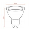 LED žárovka - GU10 - 5W - 440Lm - teplá bílá
