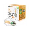 LED žárovka  - E27 - G45 - 6W - 510Lm - filament - teplá bílá