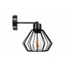 31887 nastenna lampa kinkiet e27 brylant cerna