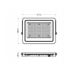 33366 1 led reflektor premium line 100w ip65 studena bila