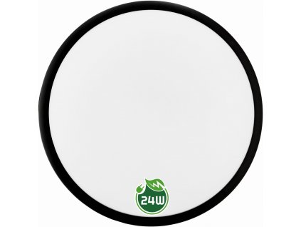 39663 kulaty led panel prisazeny 24w cerna neutralni bila