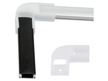 38542 38542 bily uhlovy konektor pro profil led