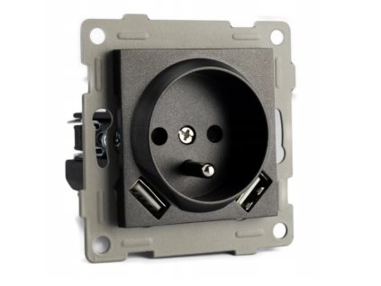 34272 34272 cerna zasuvka s kolikem a usb